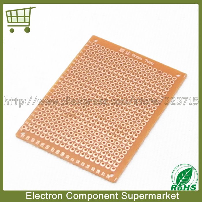 30pcs/lot, Prototype Paper PCB Universal Experiment Matrix Circuit Board 5x7CM Free Shipping(China (Mainland))