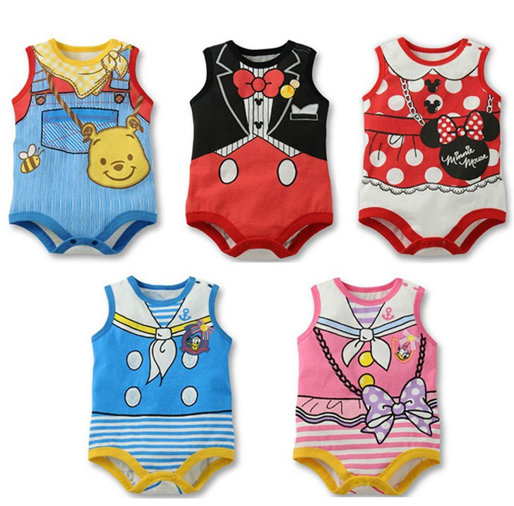 Newborn Romper Summer Baby Infant Toddler Romper Clothing Coverall Jumpsuit Siamese clothes Cartoon Bow Tie Underwear 15 pcs/lot(China (Mainland))
