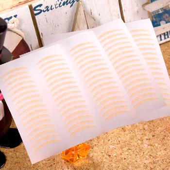 Paper cosmetic eye shadow incarcerators 7911 reflective double eyelid invisible skin color 72 !(China (Mainland))