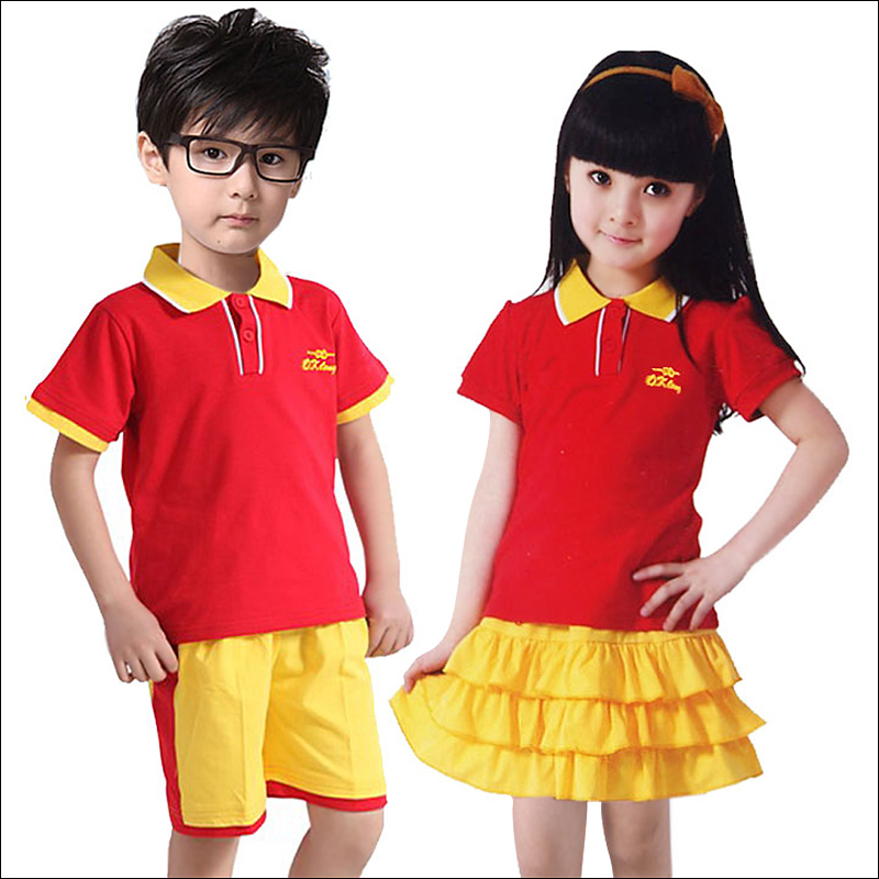 School uniform class service set high school uniform pants child park service summer children's clothing school uniform nursery(China (Mainland))