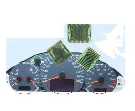 Mercedes Benz Instrument Cluster Pixel Display Repair Ribbon Cable W210 / W202(China (Mainland))