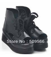 Free Shipping! ! !Summer break new the casual slope with lace hollow flat heel platform sandals