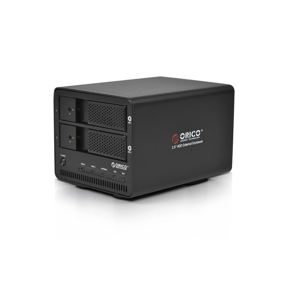 ORICO Networking Storage Nas 9528RUSI3-BK Aluminum two-bit disk array enclosure RAID FireWire USB 3.0 eSATA HDD Enclosure(China (Mainland))
