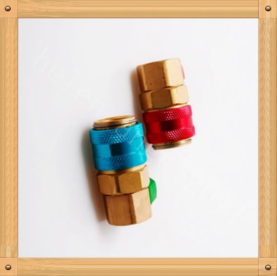 NEW AC R134a QC15 Quick Connector Adapter Coupler Auto Air-Conditioning(China (Mainland))