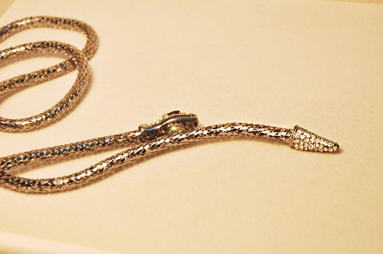 Free shipping Benmingnian multi-purpose long sweater chain, waist chain bracelet with snake(China (Mainland))