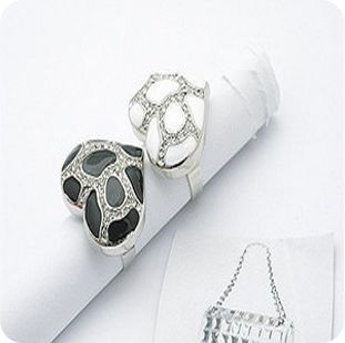 (Min order$10) 4039 personalized fashion black and white leopard print love ring Free shipping(China (Mainland))