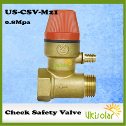 8Bar Pressure Relief Valve Safety Valve with Check Valve US-CSV-M21 G1/2"F*G1/2"M Rated Pressure 0.7Mpa Ultisolar New Energy(China (Mainland))