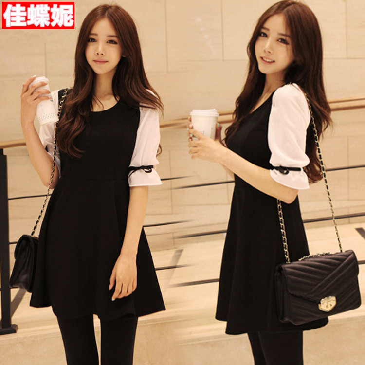 New arrival 2013 summer women's one-piece dress summer slim plus size chiffon skirt one-piece dress(China (Mainland))