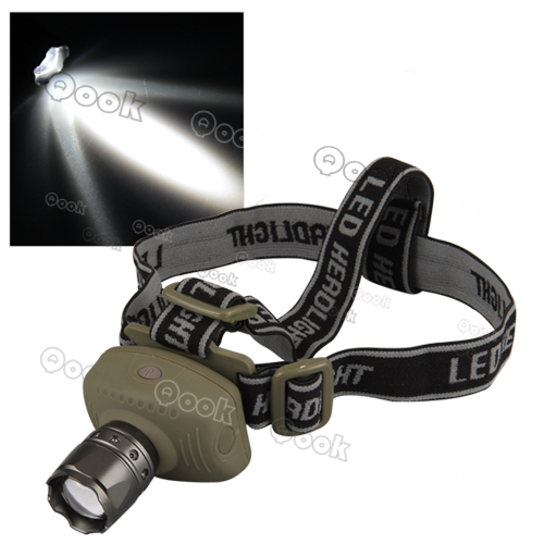 Zoom Zoomable CREE R5 LED Headlight Flashlight Head Lamp 600Lm(China (Mainland))