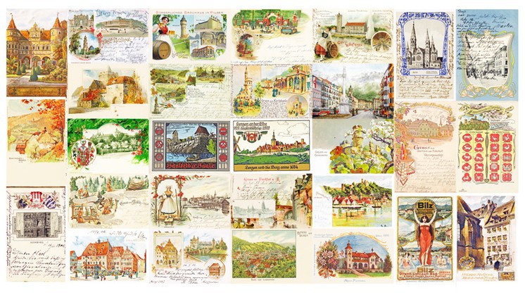 Free Shipping Rretro medieval hand-painted pattern postcard book/Greeting card/Gift card/30sheet/10*15cm(China (Mainland))