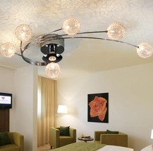 Free shipping most popular style ball design contemporary iron chandelier for living room L75 W45cm
