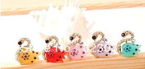 Little Swan of K888 high-end full-diamond ring adjustable size ring index finger sweet dress(China (Mainland))