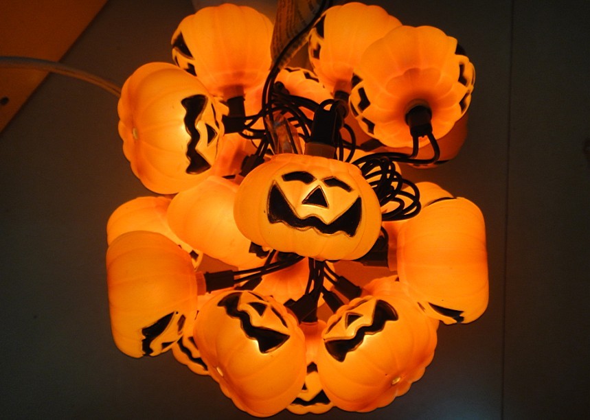 20 pumpkin halloween lighting decoration lamp holiday lights lantern string light lighting string(China (Mainland))