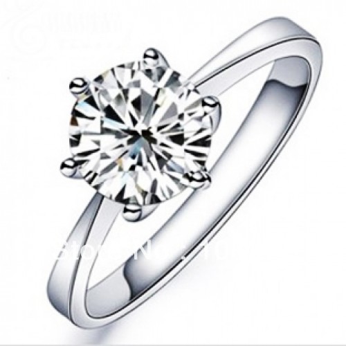 Free shipping TA Fashion 925 Silver Switzerland Zircon Ring Trinket Women/Girl Gift(China (Mainland))