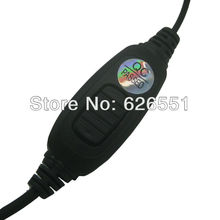 Free Shipping Security Earbud Earpiece Earphone with PTT Microphone walkie talkie headset for Kenwood Baofeng UV