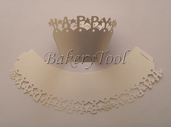 birthday sweetmeats decoration wholesale FREE SHIPPING 60 pcs white baking wrap cupcake wrappers(China (Mainland))