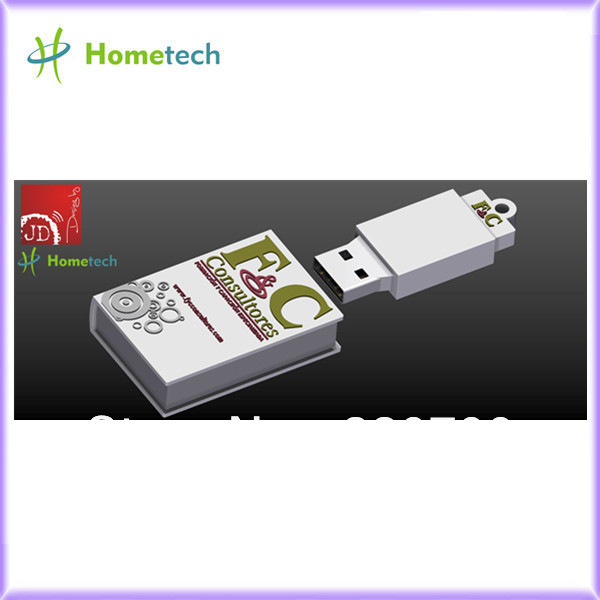 Shipping fee full capacity 1gb / 2gb / 4gb / 8gb / 16gb / 32gb F & C book USB flash in custom design with client's logo HT-1318(China (Mainland))
