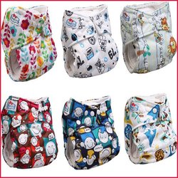 Free Shipping 50Packs/Lot Baby Cloth Diaper Newest Patterns 20pcs +20pcs Microfiber Inserts+10pcs bamboo cotton inserts(China (Mainland))