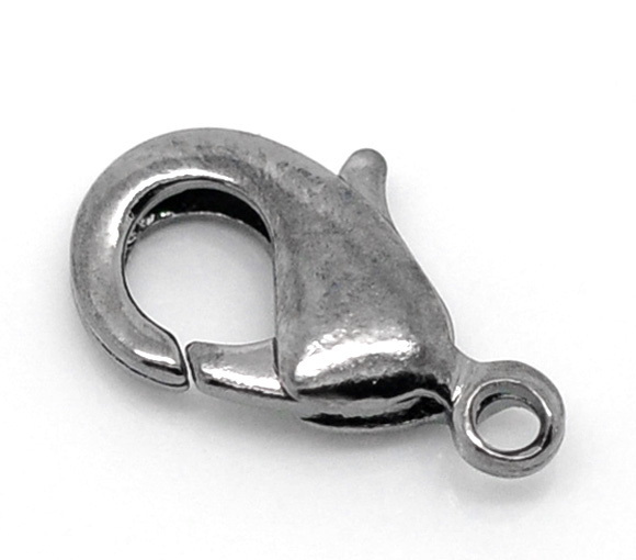 50 Gunmetal Copper Lobster Clasps 12x7mm(1/2"x1/4") (Nickel Free)(China (Mainland))