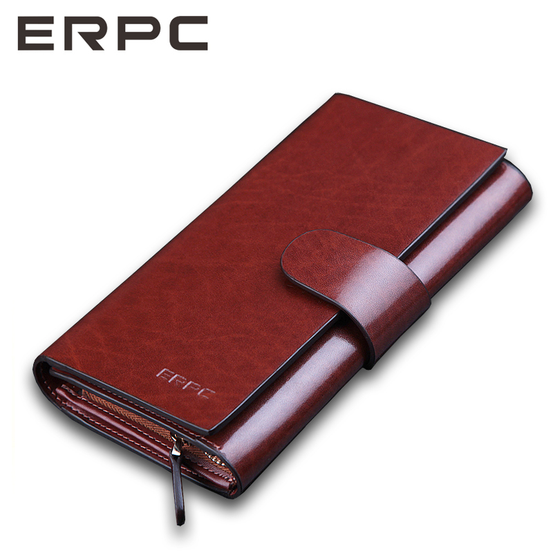 Male clutch classic business casual long design wallet multifunctional cowhide wallet mobile phone bag male(China (Mainland))