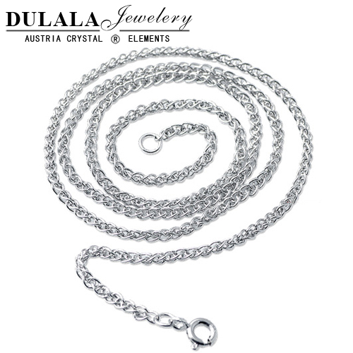 Free shipping Dulala pure silver male necklace rough gold scfv pure silver scfv anti-allergic fashion(China (Mainland))