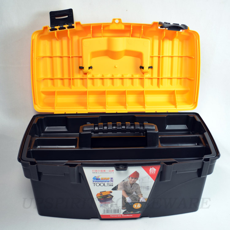 multi function 15" max home plastic pp tool storage box tool cabinet chest case workbox households(China (Mainland))