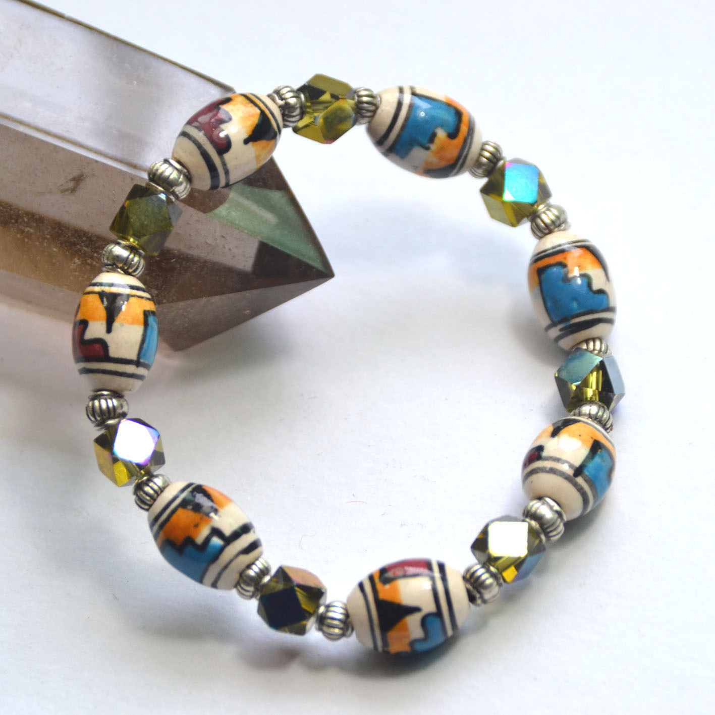 Ceramic beads fashion bracelet ceramic jewelry bohemia women's bracelet accessories female(China (Mainland))
