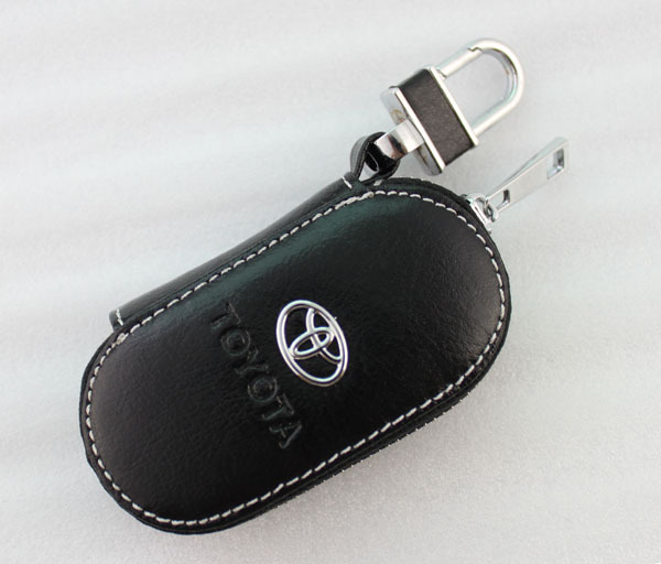 Genuine leather car key bag Toyota key holder Bag Case Key Ring Free shipping(China (Mainland))