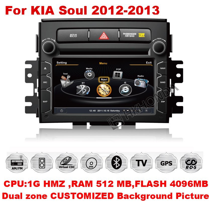 A8 S100 Car DVD GPS 3G Wifi RDS 20VCD Radio Nevigation For kia soul 2012 free map +free shipping(China (Mainland))