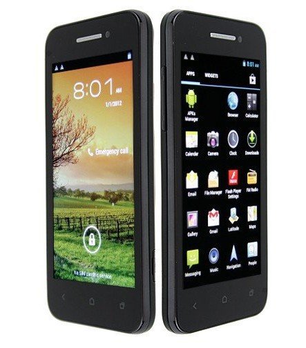 BEDOVE X12 Android 4.0 ICS Smart Inch Screen MTK6577 Dual Core 3G WCDMA GPS 8MP android smart phone(China (Mainland))