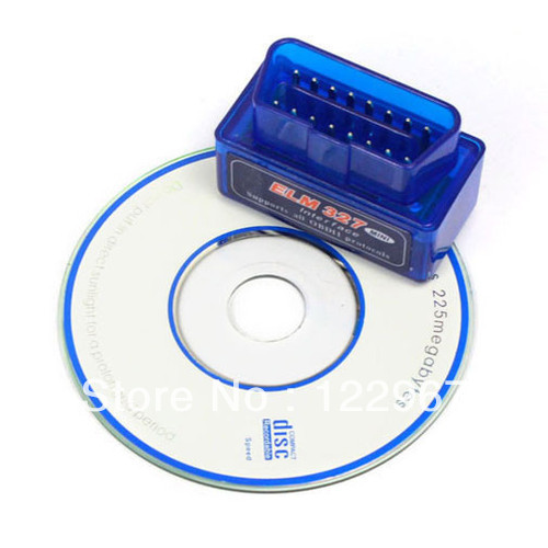 Lots of 2 Applied Mini ELM327 Interface V1.5 OBD2 OBDII Bluetooth Car Auto Diagnostic Scanner Free Shipping(China (Mainland))