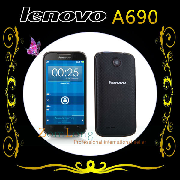 Unlocked Original Lenovo A690 4.0" 3.2MP 512MB RAM+512MG ROM Dual Sim Android OS 2.3 3G Root Google Store Russian SmartPhone(China (Mainland))