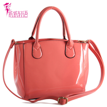 2013 japanned leather patent leather handbag cross-body women’s dual-use handbag fashion female bucket bag