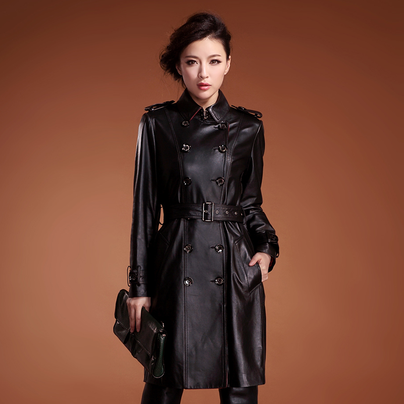 Long Leather Coat Womens - JacketIn