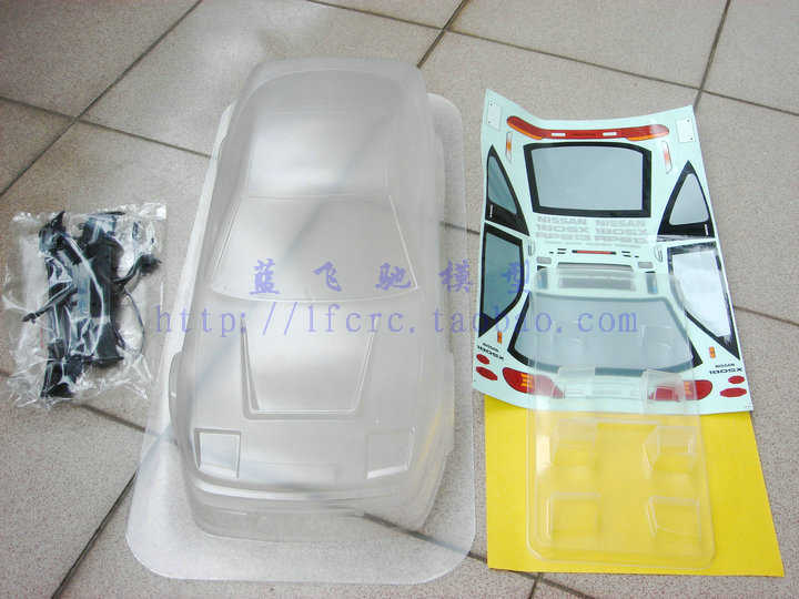 Radio control car 1/10 Nissan 180 clear body shell 190mm(China (Mainland))
