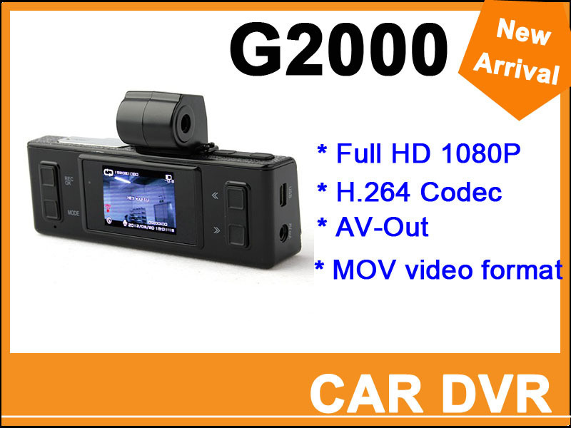2013 Clearance Price G2000 1080P Full HD Car DVR Recorder With 2.0 LCD