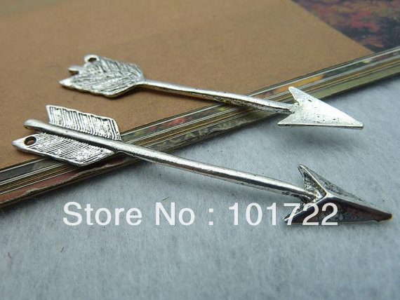 Diy accessories handmade materials vintage antique silver cupid arrow b430 11 63mm