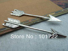 Diy accessories handmade materials vintage antique silver cupid arrow b430 11* 63mm