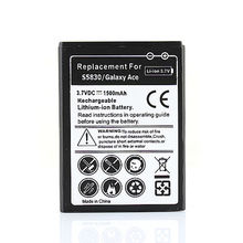Phone Replacement 1500mah EB494358VU Battery for Samsung Galaxy Ace S5830 Gio S5660 S5670 Pro B7510 i569