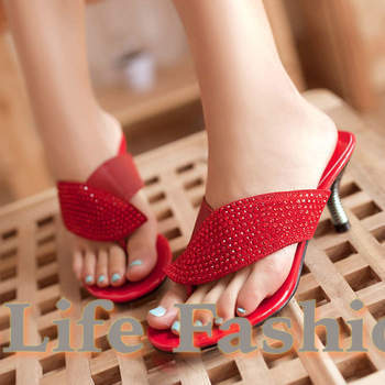 Free shipping 2013 fashion summer slippers Women s sandals Flip Flops High heel sandals high heels