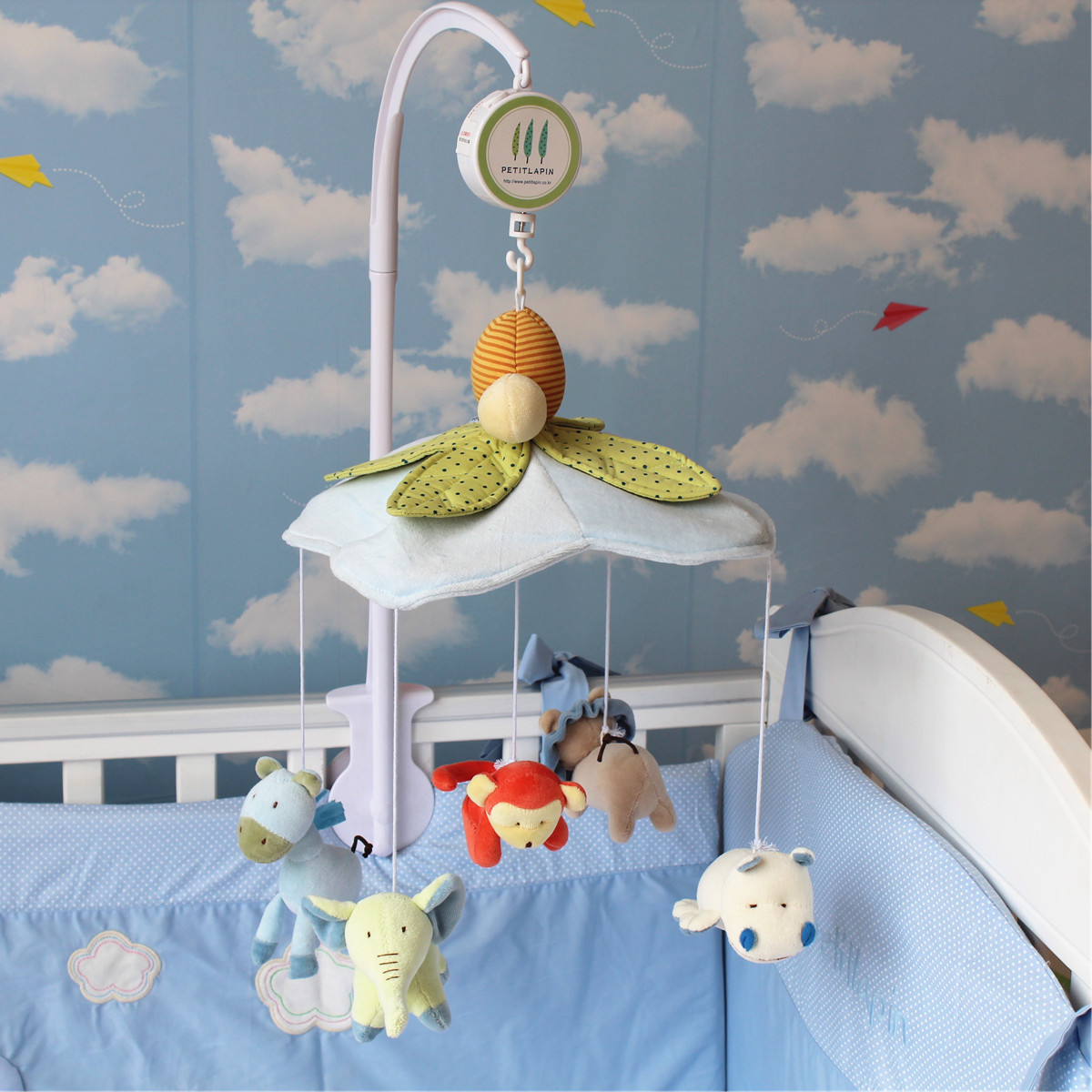 newborn  baby rotating music box music gift plush toy  baby 