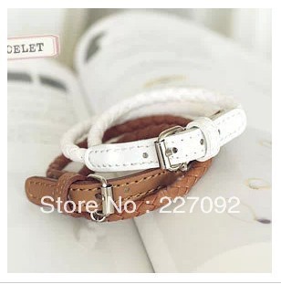 Han edition ideas compiled bracelet bracelet braided leather double winding belt manufacturers selling(China (Mainland))