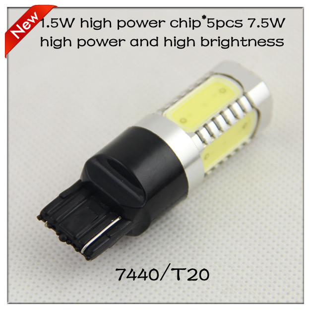 Toyota corolla car accessory 2013 new products led rear light T20 7440 7.5w high power chips turn signal auto lamp 2pcs/lot(China (Mainland))
