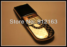 VIP Luxury Phones Original Unlocked 8800 Sirocco Gold Cell Phone,Russian Language + Desktop Charger,DHL/EMS Free Shipping