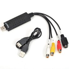 2pcs NEW TV DVD VHS Video Audio AV Capture EasyCAP DC60 USB 2.0 all & Windows 8 64bit