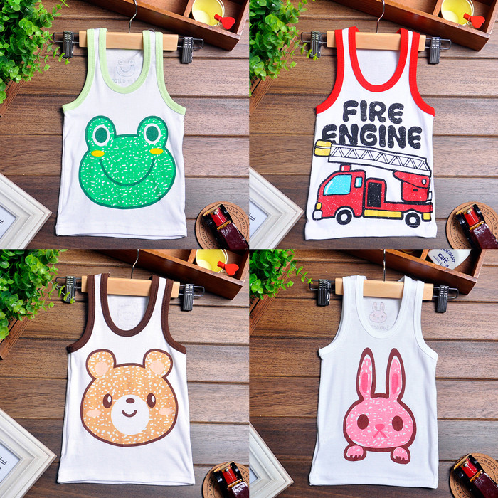 Cute 12345 infant baby singlet child spaghetti strap vest 2013 summer free ship(China (Mainland))