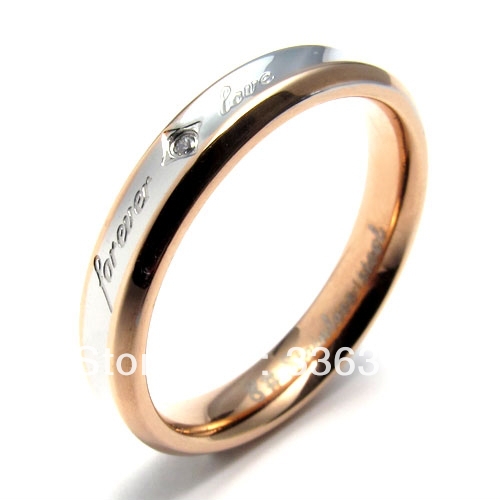 R0011-Womens-Gold-Titanium-Stainless-Steel-Promise-Ring-Couples ... R0011-Womens-Gold-Titanium-Stainless-Steel-Promise-Ring-Couples ...