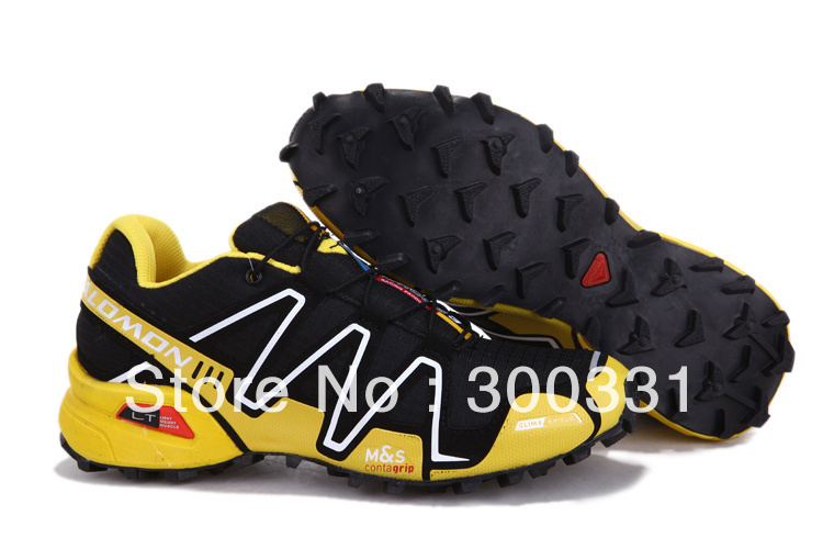 2013 NEW Salomon Speedcross 3 Running Shoes Men's France Walking Track Shoes Casual Sport M&S Contagrip/XT 3D wings ultra stock(China (Mainland))
