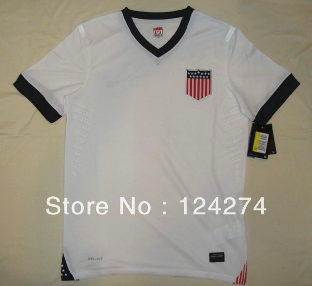 Player version new 2013-14 United States USA Thailand quality soccer jerseys,soccer uniform Original LOGO,3 EMS free shipping(China (Mainland))