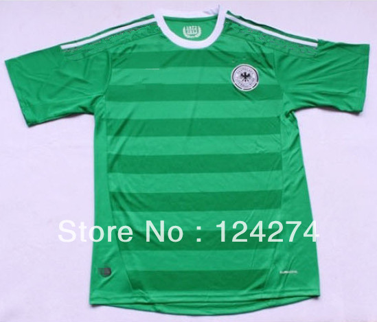 new 2012-13 Germany Away soccer jerseys,soccer uniform Exquisite embroidery LOGO 3 sets free shipping(China (Mainland))